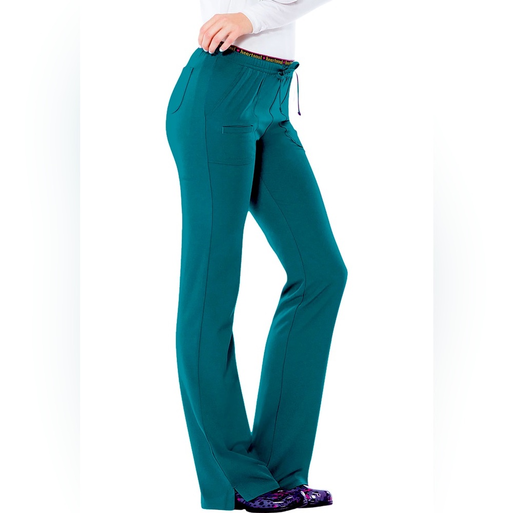 Heartsoul Drawstring Teal Scrub Bottoms